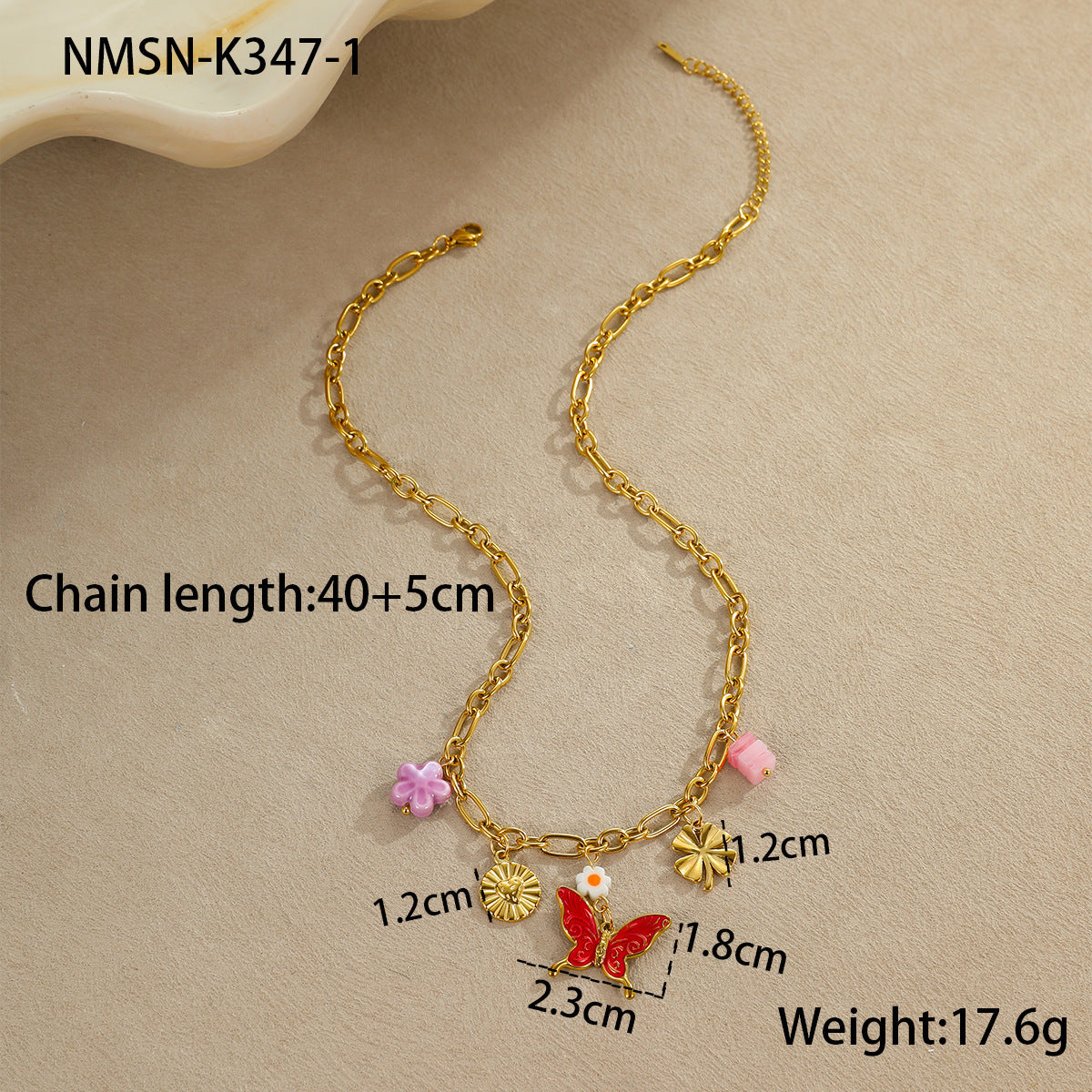 Ocean Style Pendant Stainless Steel Women's Necklace