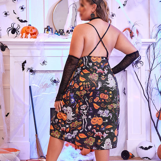 Halloween Women's Lingerie Set – Purple T-Style