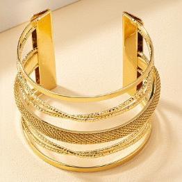 Gold Punk Hip Hop Bracelet – Bold & Fashionable
