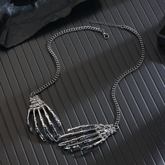 Halloween Ghost Skull Necklace for Women