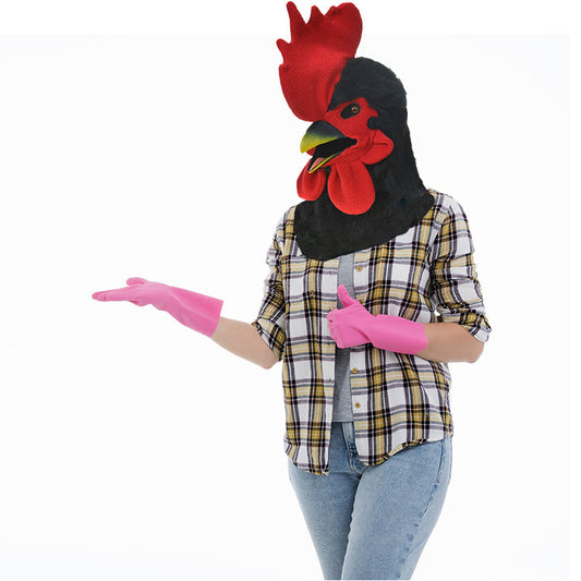 Halloween Yellow Rooster Face Mask