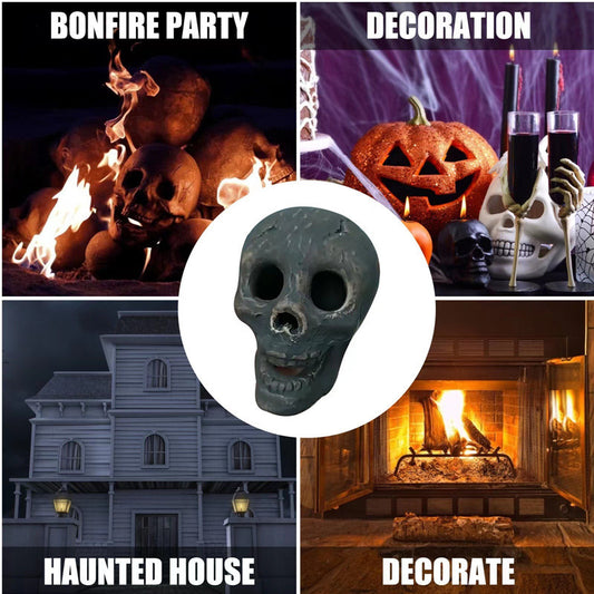 Skull Halloween BBQ Fire Ornament – Spooky Decor