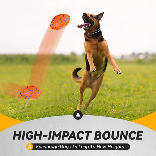 Indestructible Large Rugby Ball – Heavy-Duty Dog Toy