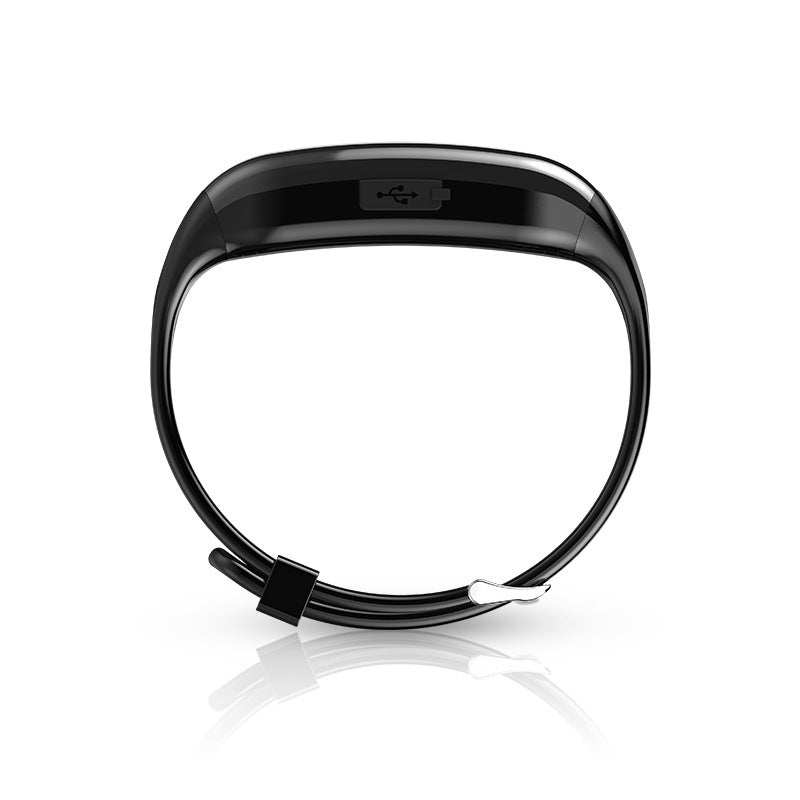 Black Sports Intelligence Professional Electronic Bracelet with ABS material and 27cm strap.