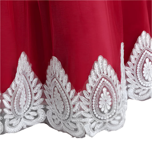 Fashion Girl Flower Catwalk Dress – Pleated Princess Dress for Kids