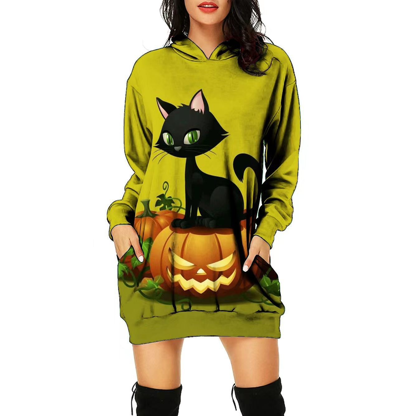 Women's Halloween 3D Print Dress