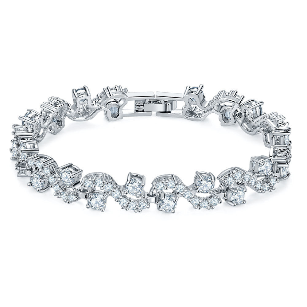 Women's Simple Fashion Hollowed-out Rhinestone Zircon Bracelet