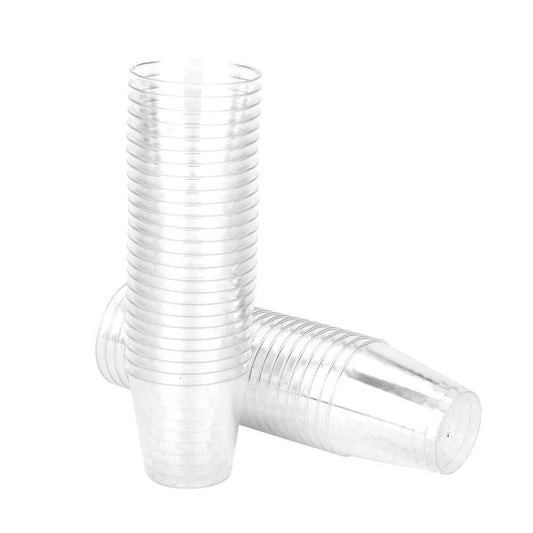 Clear Plastic Disposable Cups — 1oz (30ml), Ideal for Parties & Events(50 Pcs)