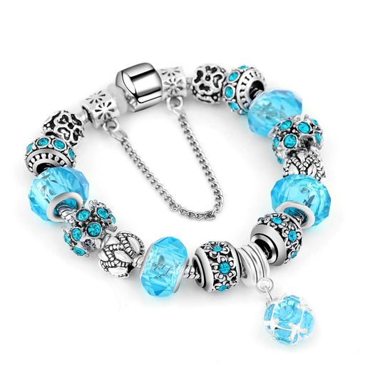 Crystal Bead Alloy Bracelet for Women