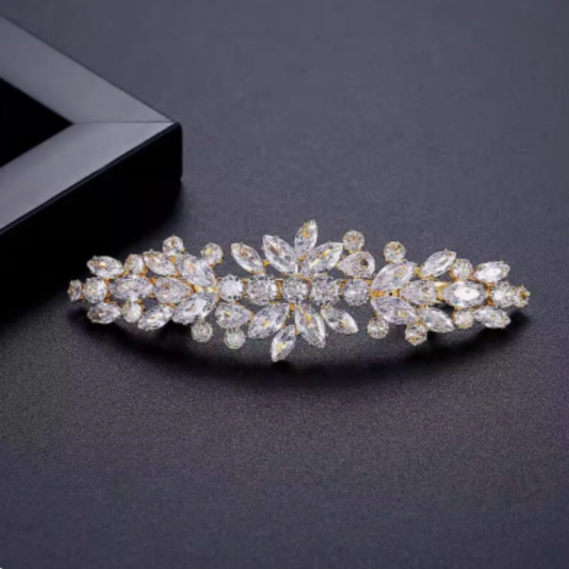 S925 Sterling Silver Moissanite All-match Light Luxury Hairpin