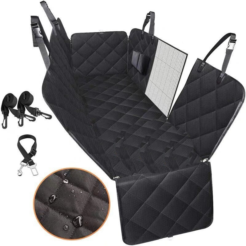 Dog Car Seat Cover – Waterproof Hammock with Mesh