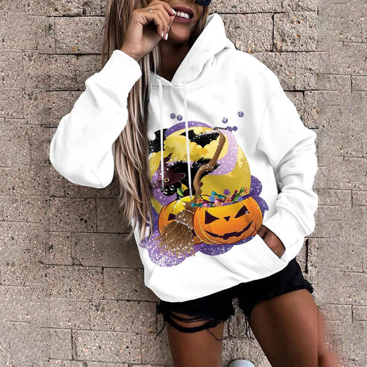 Women’s Halloween Padded Sweater – 3D Street Style