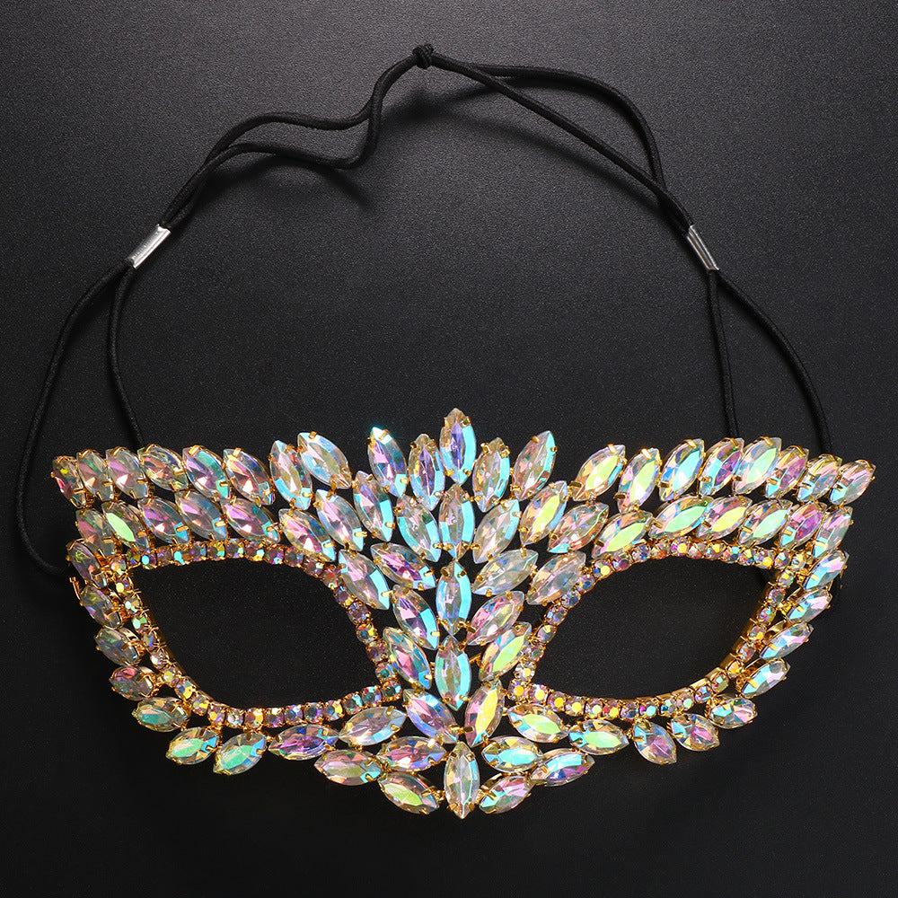 Halloween Geometric Mask – Silver & Gold