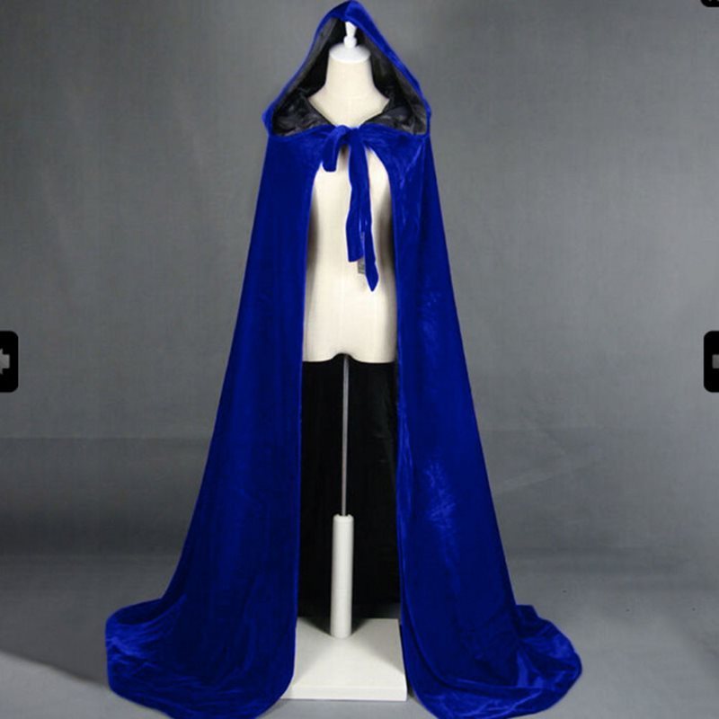 Velvet Halloween Cloak with Hood – Double Layer