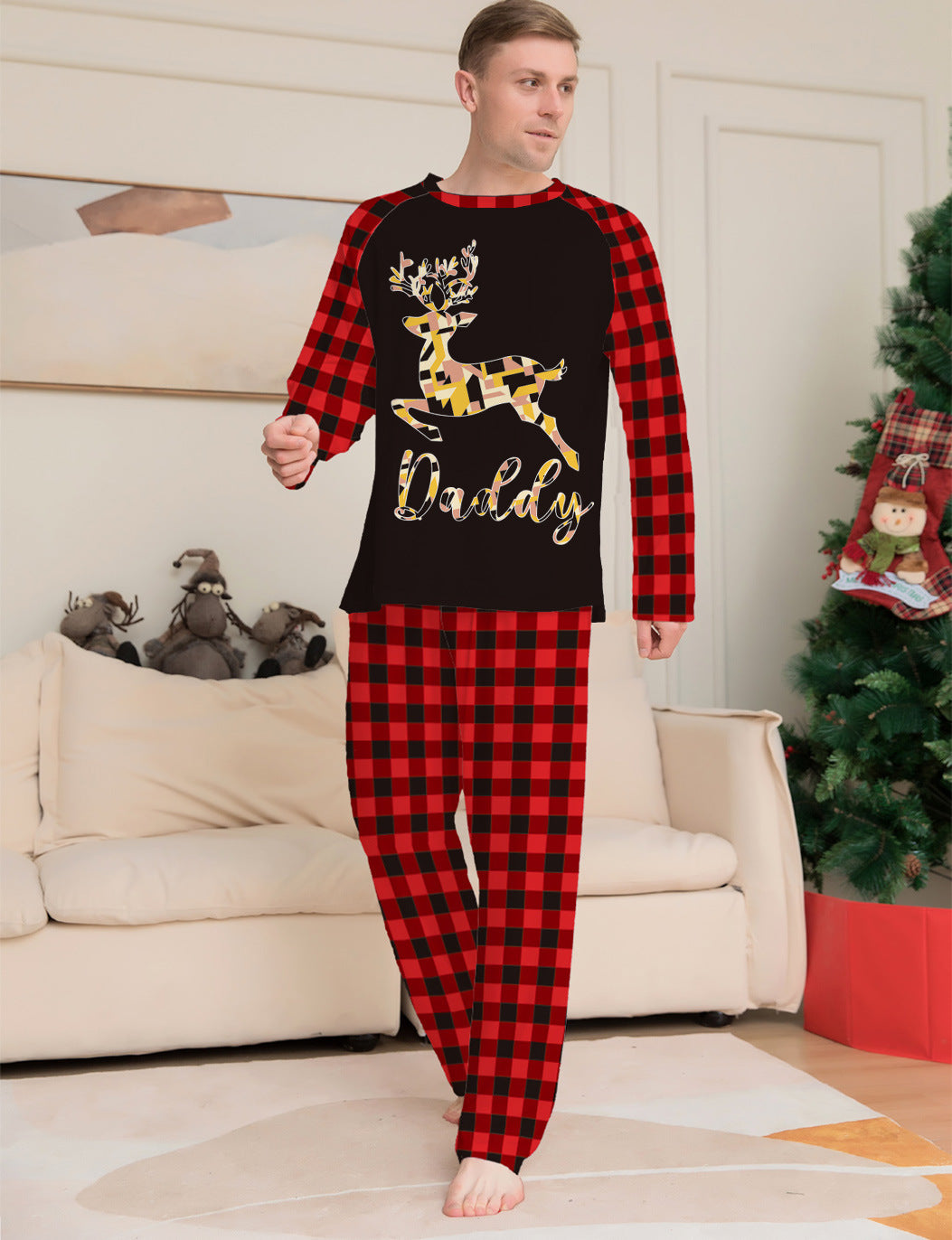 Deer Print Halloween Family Pajama Set