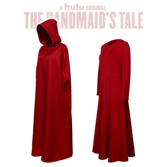 Offred Halloween Cosplay Costume for Women – Cloak & Dress