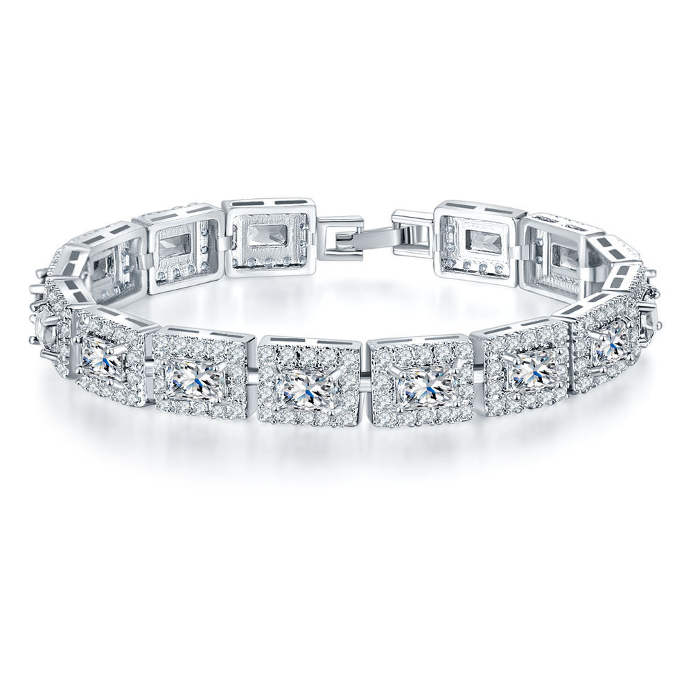 Women's Simple Fashion Hollowed-out Rhinestone Zircon Bracelet