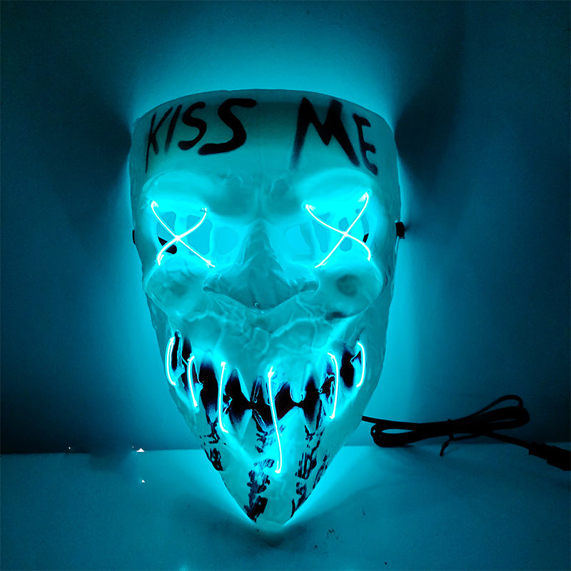 Halloween Luminous Tricky Face Mask