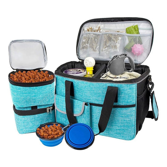 Dog Travel Storage Bag – Foldable Pet Food & Toy Organizer