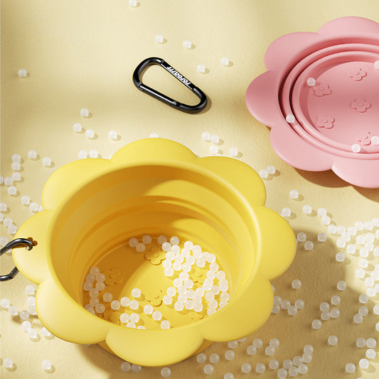 Collapsible Dog Bowl – Foldable Silicone Pet Travel Food & Water Dish