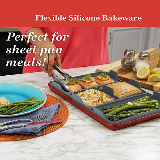 Non-Stick Silicone Baking Pan Set(4-Piece)