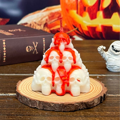 Halloween Skull Candle