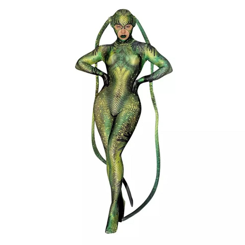 Halloween Snake Girl Costume & Props