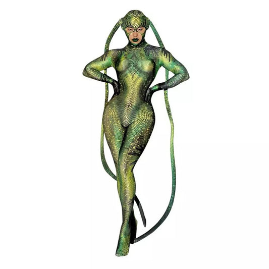 Halloween Snake Girl Costume & Props
