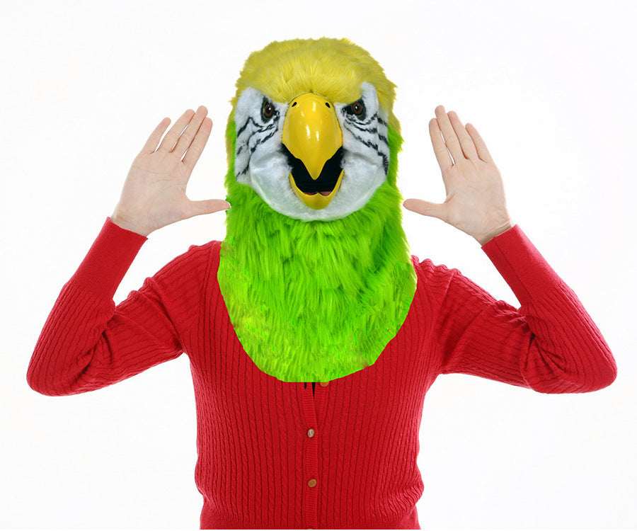 Gray Wolf Plush Headgear – Halloween Costume Prop