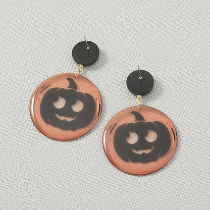 Geometric Halloween Earrings – Simple & Stylish