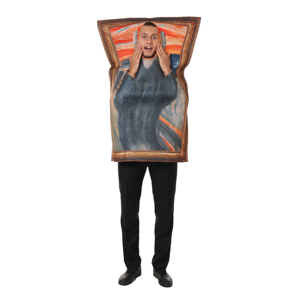 Halloween Art Jumpsuit – Fun Party Performance Costume