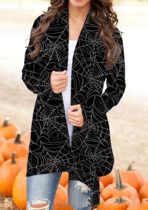 Halloween Women’s Digital Print Cardigan Jacket