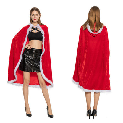 Halloween & Christmas Flannel Cape with Hood