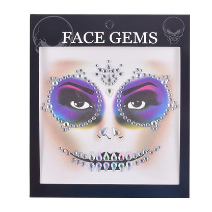 Halloween Face Tattoo Stickers