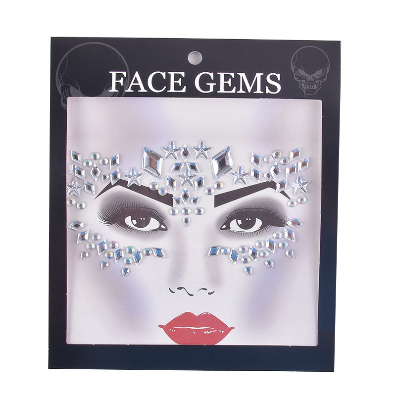 Halloween Face Tattoo Stickers