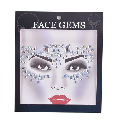 Halloween Face Tattoo Stickers