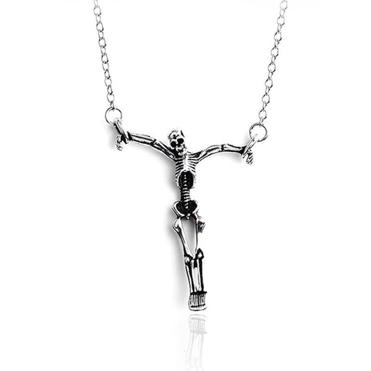 Halloween Vintage Pirate Skull Necklace