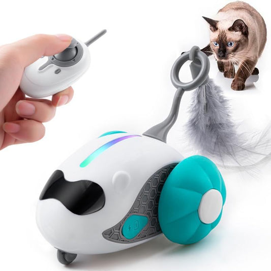 Smart Rechargeable Interactive Cat Toy with Remote Control