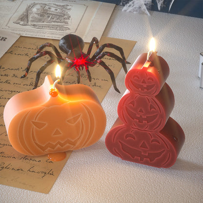 Halloween Silicone Candle Mold – Ghost & Pumpkin Shapes