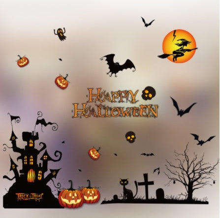 Halloween Colorful Static Stickers