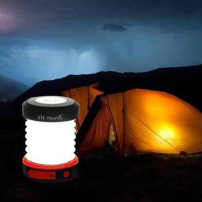 Solar Collapsible Camping Lantern with Power Bank