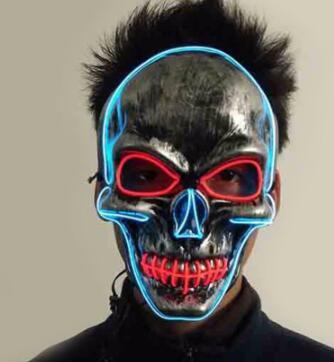 Halloween LED Mouth Mask Headband – Scary & Colorful