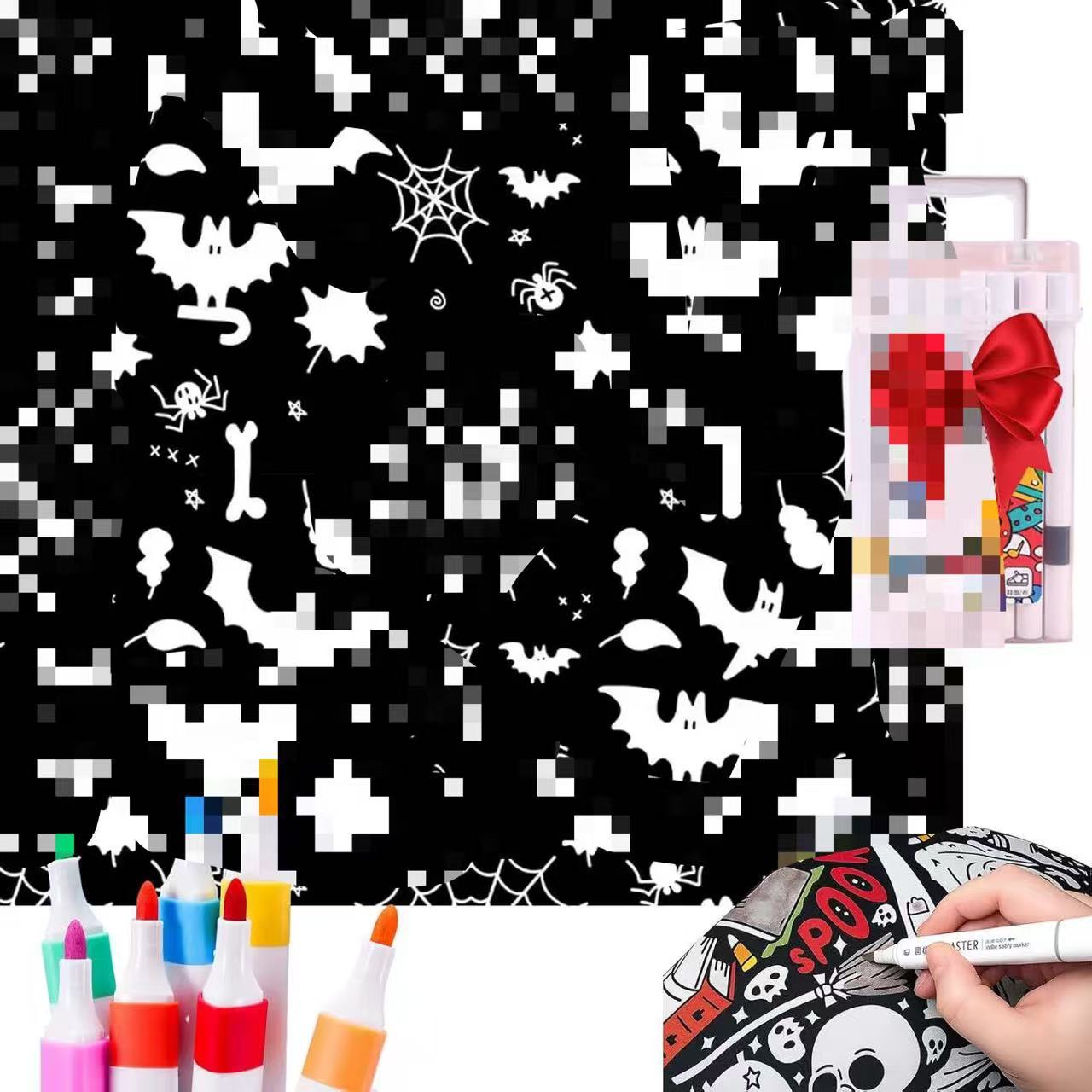 DIY Coloring Blanket with Markers Creative Color Your Own Throw Blanket