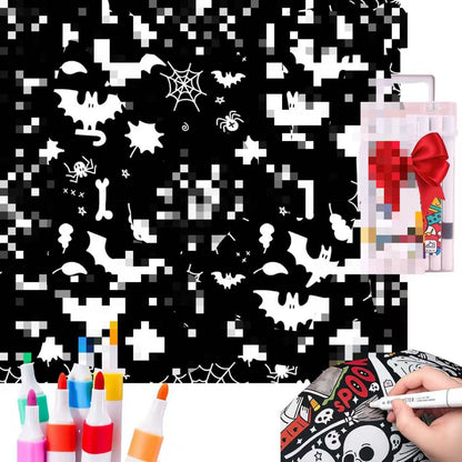 DIY Coloring Blanket with Markers Creative Color Your Own Throw Blanket