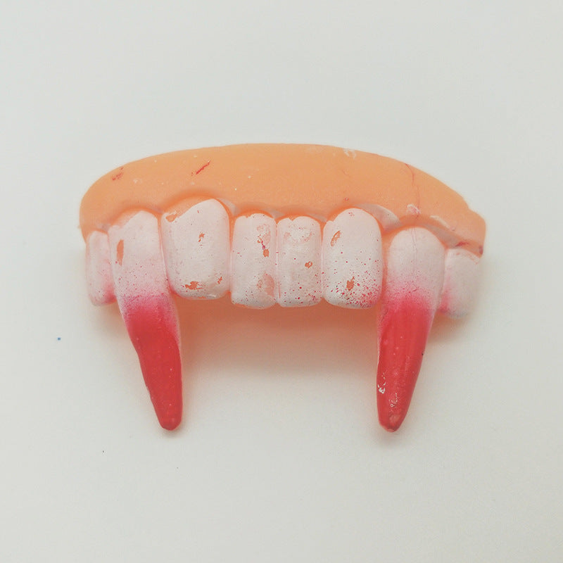 Halloween Funny Fake Teeth Toy – Silicone Dentures