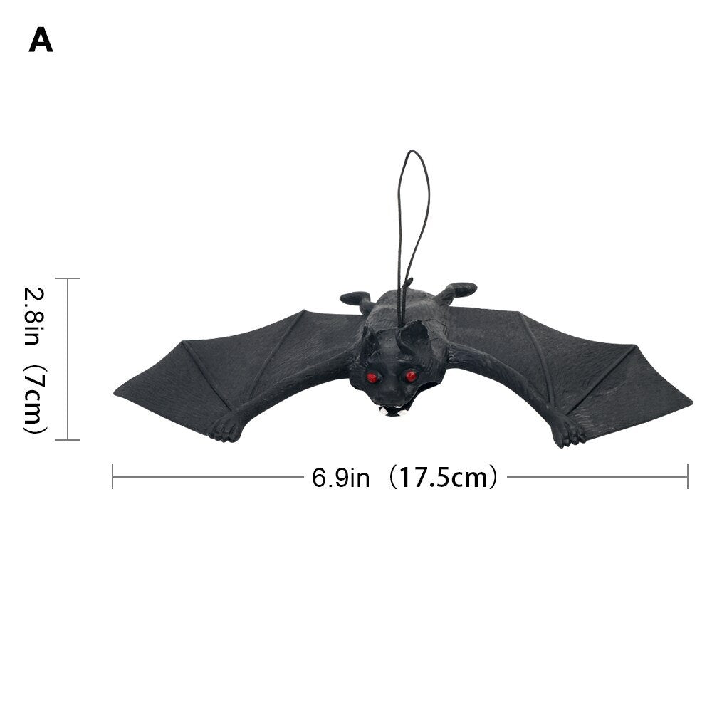 Halloween Hanging Bat Decoration – Realistic & Spooky