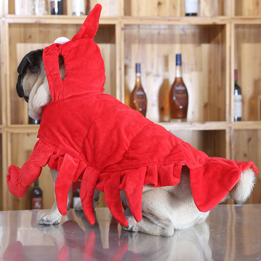 Halloween Red Dragon Pet Costume – Cute & Cozy