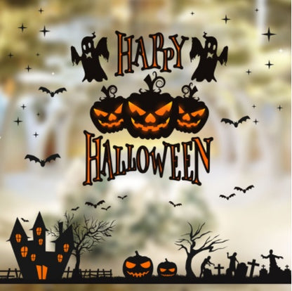 Halloween Colorful Static Stickers