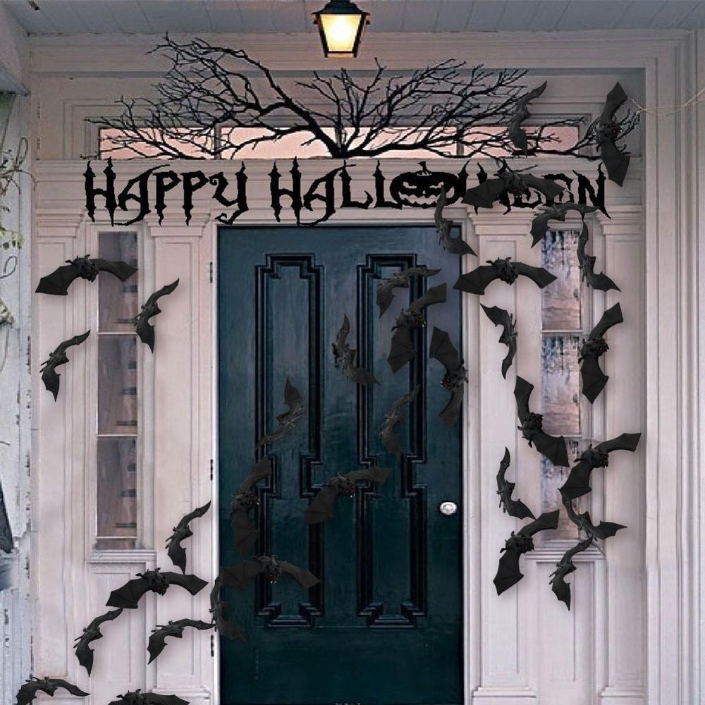 Halloween Hanging Bat Decoration – Realistic & Spooky