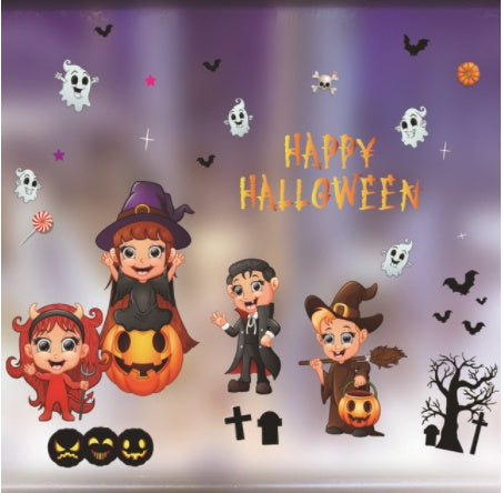 Halloween Colorful Static Stickers